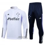 Chandal de Sudadera del Cruzeiro 2023/2024 Blanco