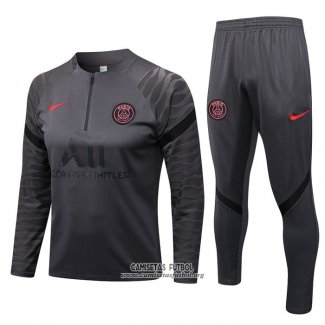 Chandal de Sudadera del Paris Saint-Germain 2022/2023 Gris