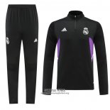 Chandal de Sudadera del Real Madrid Nino 2022/2023 Negro