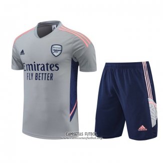 Chandal del Arsenal Manga Corta 2022/2023 Gris - Pantalon Corto