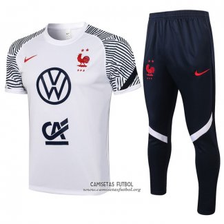 Chandal del Francia Manga Corta 2021/2022 Blanco