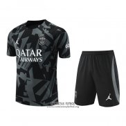 Chandal del Paris Saint-Germain Manga Corta 2022/2023 Gris - Pantalon Corto