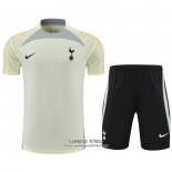 Chandal del Tottenham Hotspur Manga Corta 2022/2023 Beige - Pantalon Corto