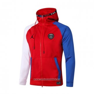 Chaqueta con Capucha del Paris Saint-Germain 2020/2021 Rojo