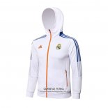 Chaqueta con Capucha del Real Madrid 2021/2022 Blanco