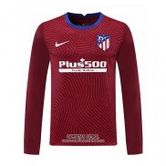 Camiseta Atletico Madrid Portero Manga Larga 2020/2021 Rojo