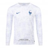 Camiseta Francia Segunda Manga Larga 2022