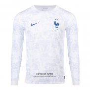 Camiseta Francia Segunda Manga Larga 2022