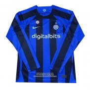 Camiseta Inter Milan Primera Manga Larga 2022/2023