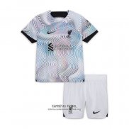 Camiseta Liverpool Segunda Nino 2022/2023