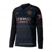 Camiseta Manchester City Segunda Manga Larga 2020/2021