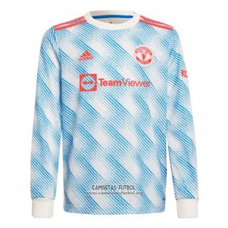 Camiseta Manchester United Segunda Manga Larga 2021/2022