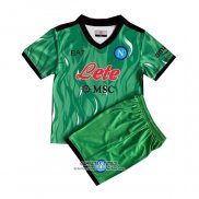 Camiseta Napoli Portero Nino 2021/2022 Verde