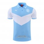 Camiseta Polo del Manchester City 2022/2023 Azul y Blanco