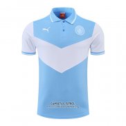 Camiseta Polo del Manchester City 2022/2023 Azul y Blanco