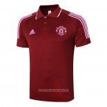 Camiseta Polo del Manchester United 2020/2021 Rojo