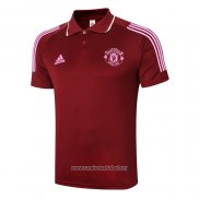 Camiseta Polo del Manchester United 2020/2021 Rojo