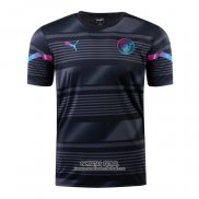 Camiseta Pre Partido del Manchester City 2022 Negro