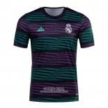 Camiseta Pre Partido del Real Madrid 2022 Verde y Purpura