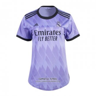 Camiseta Real Madrid Segunda Mujer 2022/2023