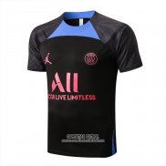 Camiseta de Entrenamiento Paris Saint-Germain Jordan 2022/2023 Negro y Azul