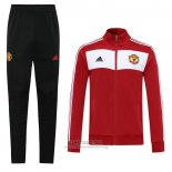 Chandal de Chaqueta del Manchester United Retro 2020/2021 Rojo