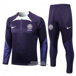 Chandal de Sudadera del Inter Milan 2022/2023 Purpura