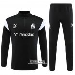 Chandal de Sudadera del Olympique Marsella 2023/2024 Negro