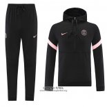 Chandal de Sudadera del Paris Saint-Germain 2021/2022 Negro y Rosa