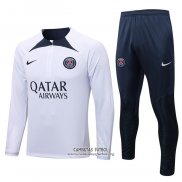 Chandal de Sudadera del Paris Saint-Germain 2022/2023 Blanco