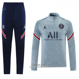 Chandal de Sudadera del Paris Saint-Germain Jordan 2021/2022 Gris