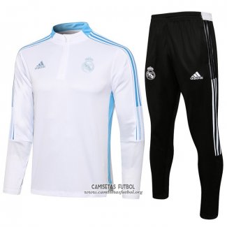 Chandal de Sudadera del Real Madrid 2021/2022 Blanco