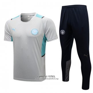 Chandal del Manchester City Manga Corta 2021/2022 Gris