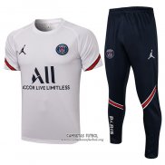 Chandal del Paris Saint-Germain Manga Corta 2021/2022 Blanco