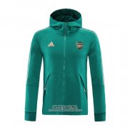 Chaqueta con Capucha del Arsenal 2020/2021 Verde