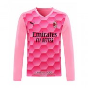 Camiseta AC Milan Portero Manga Larga 2020/2021 Rosa