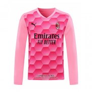 Camiseta AC Milan Portero Manga Larga 2020/2021 Rosa