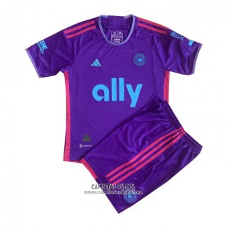 Camiseta Charlotte FC Segunda Nino 2023/2024