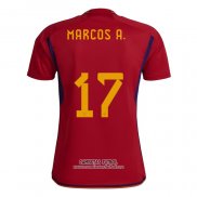 Camiseta Espana Jugador Marcos A. Primera 2022