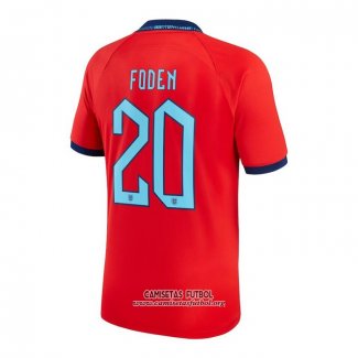 Camiseta Inglaterra Jugador Foden Segunda 2022