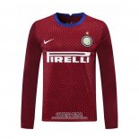 Camiseta Inter Milan Portero Manga Larga 2020/2021 Rojo