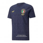 Tailandia Camiseta Italia European Champions 2020 Azul Oscuro