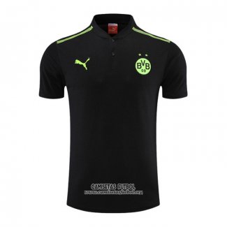 Camiseta Polo del Borussia Dortmund 2022/2023 Negro