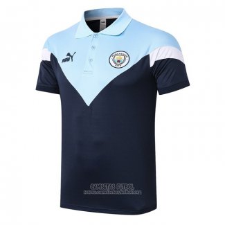 Camiseta Polo del Manchester City 2020/2021 Azul