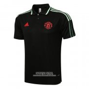 Camiseta Polo del Manchester United 2021/2022 Negro y Verde