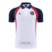 Camiseta Polo del Paris Saint-Germain Jordan 2022/2023 Blanco