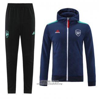 Chandal con Capucha del Arsenal 2021/2022 Azul