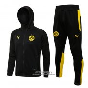 Chandal con Capucha del Borussia Dortmund 2021/2022 Negro