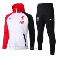 Chandal con Capucha del Liverpool 2020/2021 Blanco