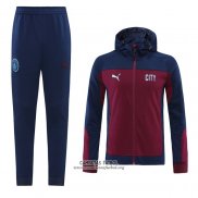 Chandal con Capucha del Manchester City 2020/2021 Rojo